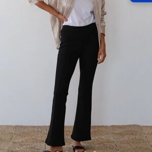 DONNI NWT rib knit flare pants